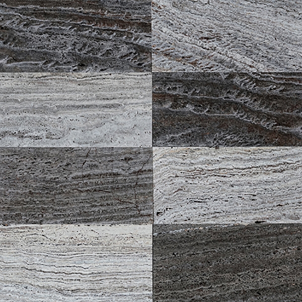Silver and smoky Travertine