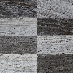 Silver and smoky Travertine